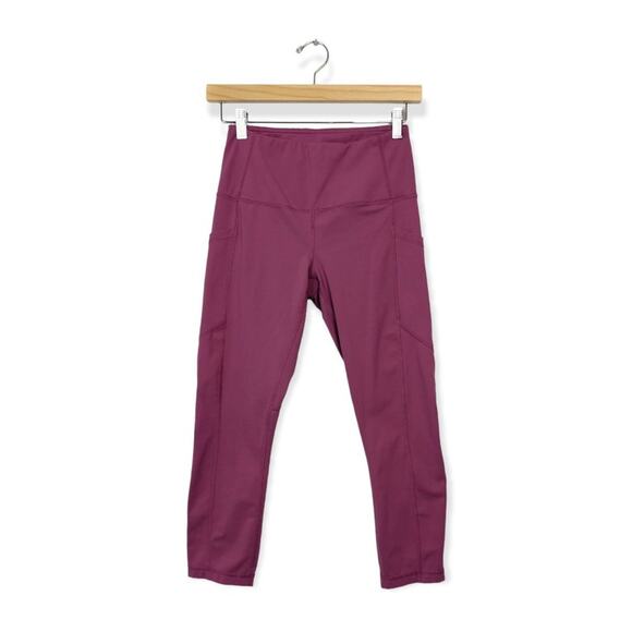 Yogalicious Lux Dusty Rose High Rise Athletic Leggings Size S - Picture 1 of 6